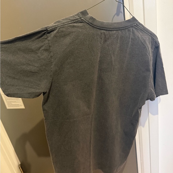 Anine Bing Charcoal Tee with Logo - Picture 7 of 11